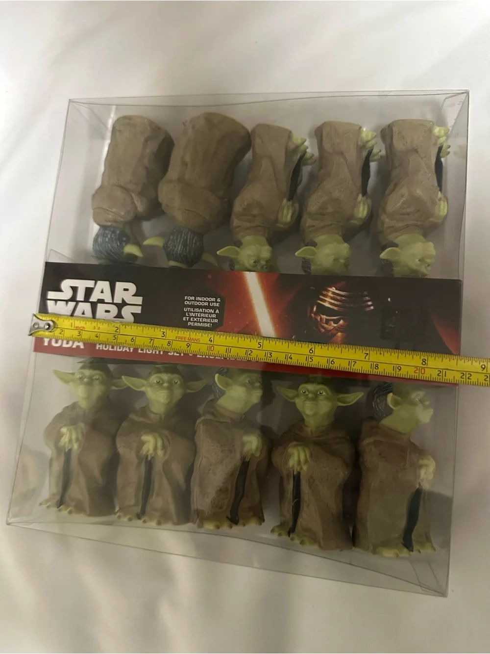 Star Wars Yoda Holiday String Lights - Green and Brown